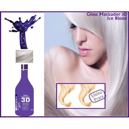 Lançamento !! Gloss Matizador 3D Ice Blond 550ML